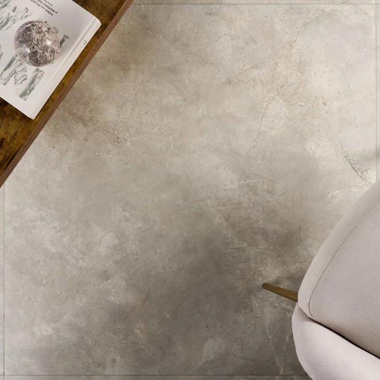 Signature 47.24 In. X 47.24 In. Marble Look Satin Porcelain Floor And Wall Tile (30.98 Sq. Ft. / Case)