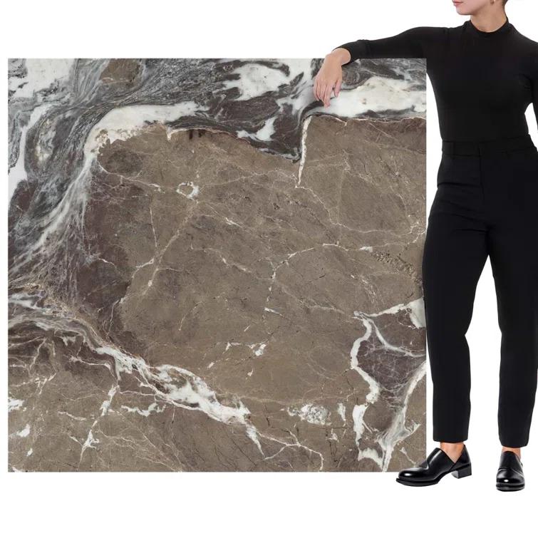 Signature 47.24 In. X 47.24 In. Marble Look Satin Porcelain Floor And Wall Tile (30.98 Sq. Ft. / Case)