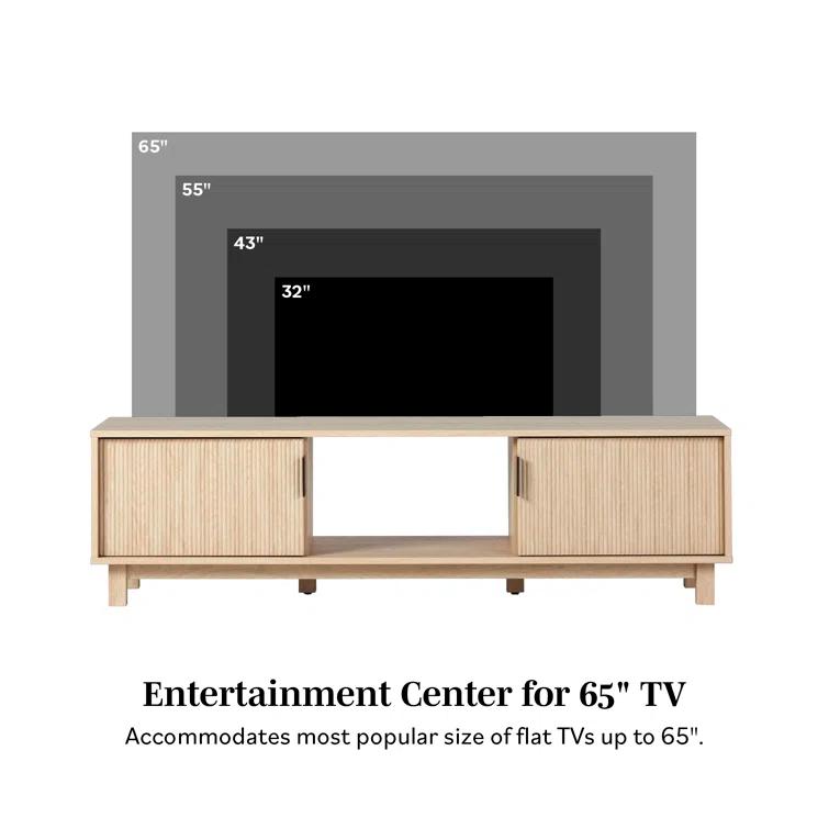 Farmann Reeded 2-Door TV Stand