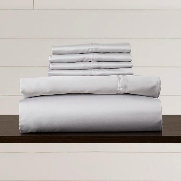 Tribeca Living 600 Thread Count 100% Cotton Extra Deep Pocket Sheet Set