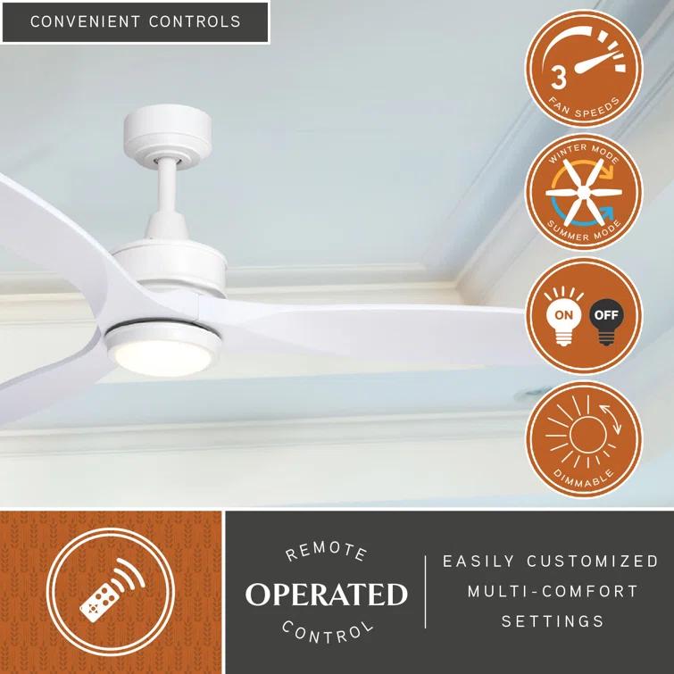Wade Logan® Ballog 52'' Ceiling Fan with LED Lights