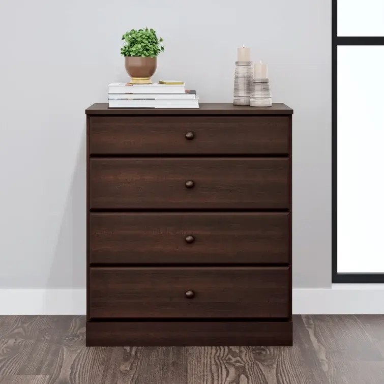 Mcclarrie Simplistic 4 Drawer 30" W Dresser