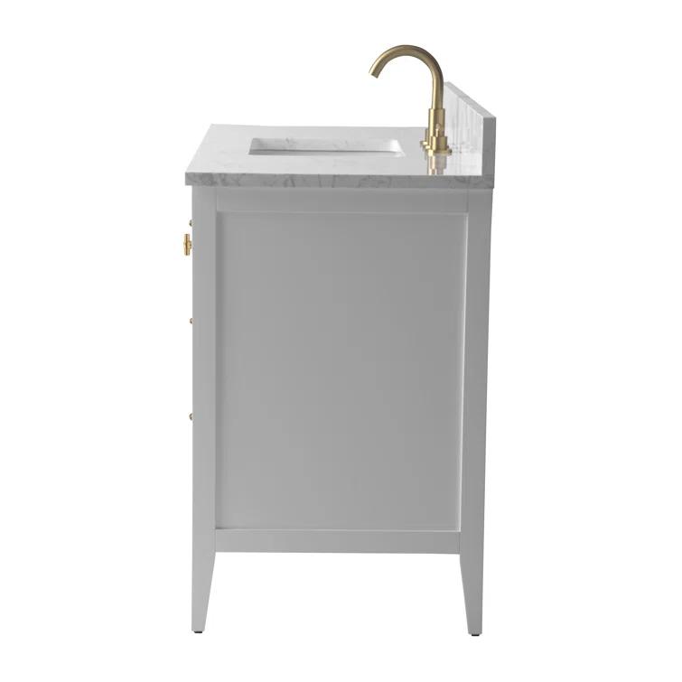 48'' Single Bathroom Vanity with Engineered Marble Top