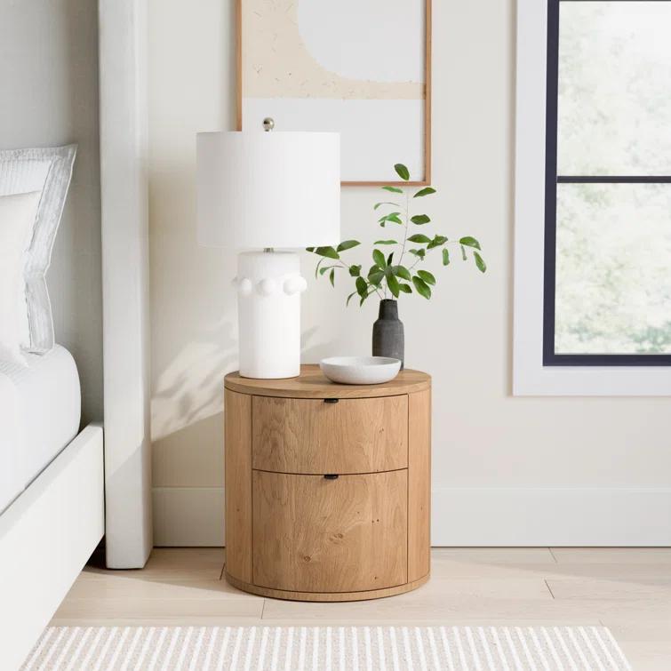 Kono 2-Drawer Nightstand - Natural