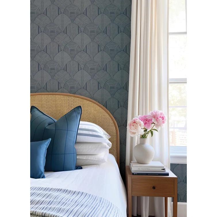 A-Street Prints Meyberg Silver Geometric Wallpaper | Perigold