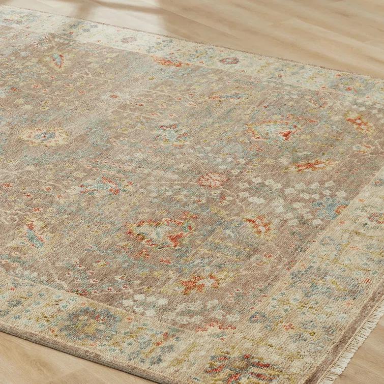 Oushak Hand Knotted Wool Oriental Rug