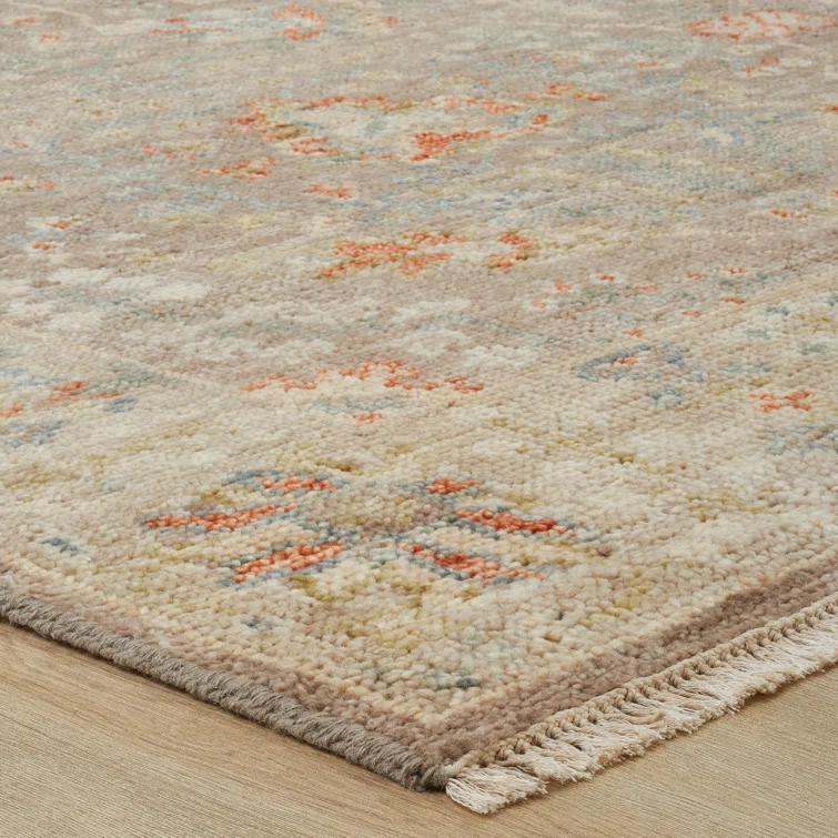 Oushak Hand Knotted Wool Oriental Rug