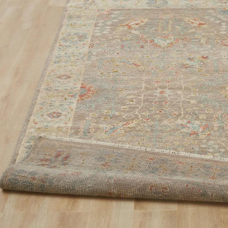 Oushak Hand Knotted Wool Oriental Rug