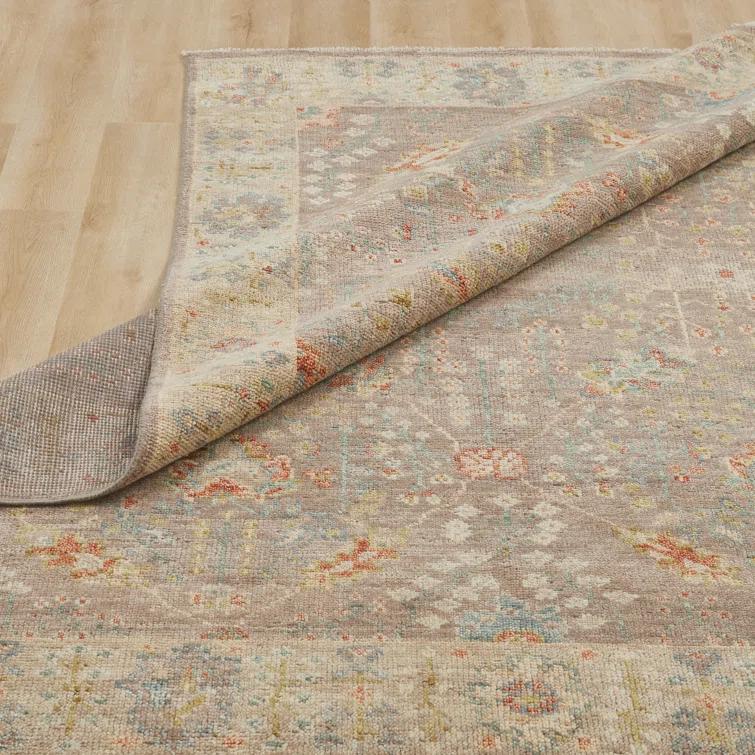 Oushak Hand Knotted Wool Oriental Rug