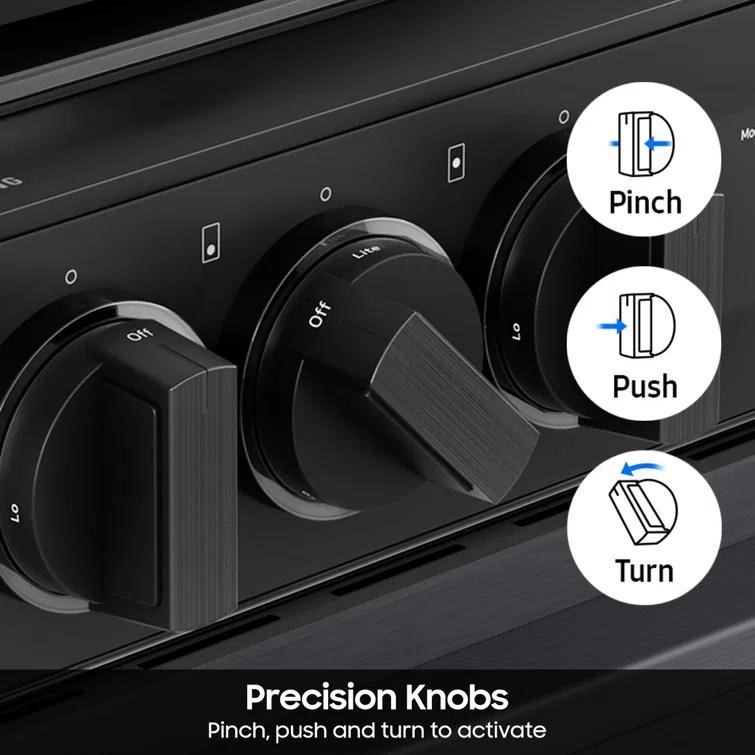 Samsung Bespoke Smart Slide-In Gas Range 6.0 cu. ft. with Air Fry and Precision Knobs