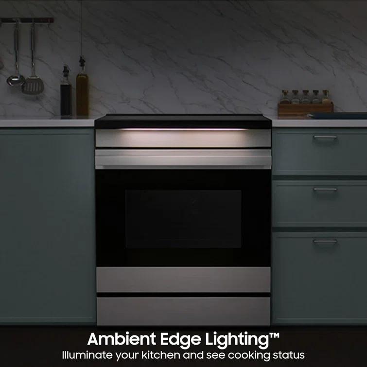 Samsung Bespoke Smart Slide-In Induction Range 6.3 cu. ft. with Ambient Edge Lighting