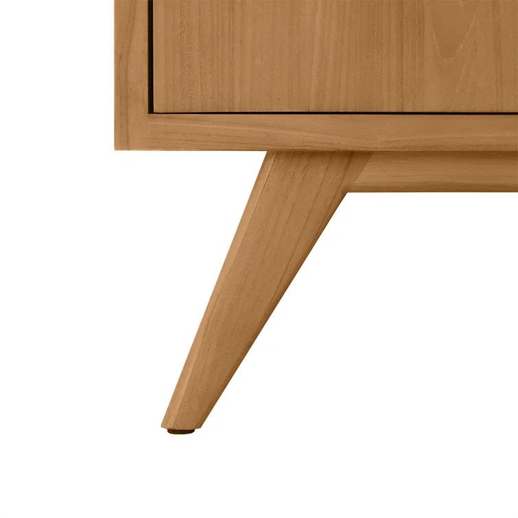 Hoult 72 in. Natural Teak Double Bathroom Vanity with Quartz Top