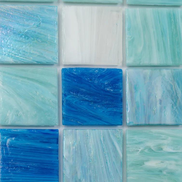 Mingles 2" x 2" Glass Grid Mosaic Wall & Floor Tile
