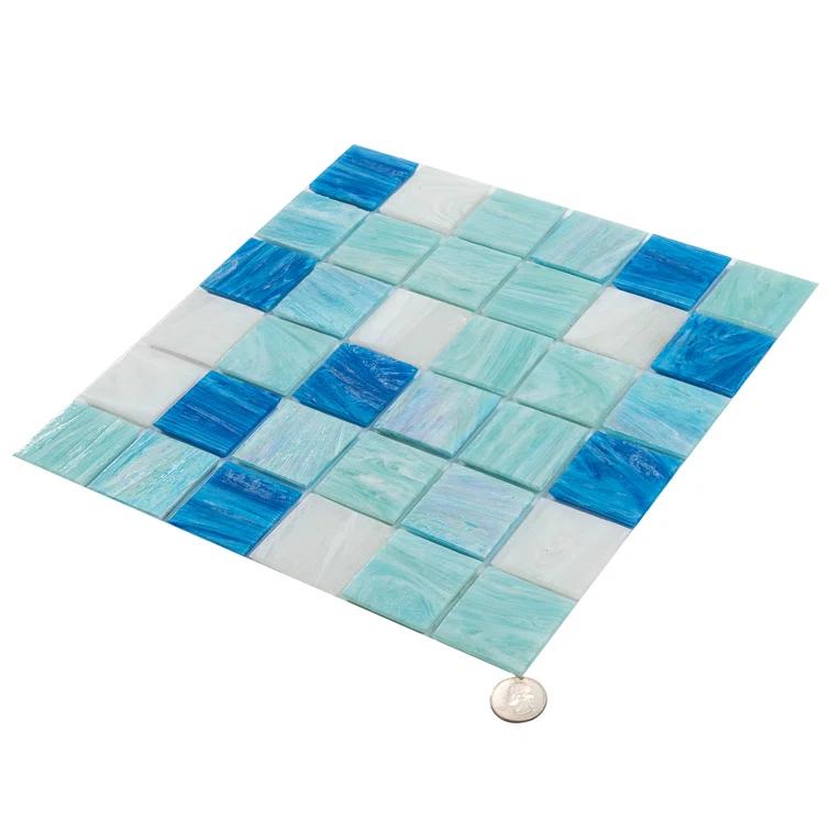 Mingles 2" x 2" Glass Grid Mosaic Wall & Floor Tile