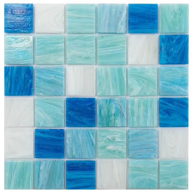 Mingles 2" x 2" Glass Grid Mosaic Wall & Floor Tile