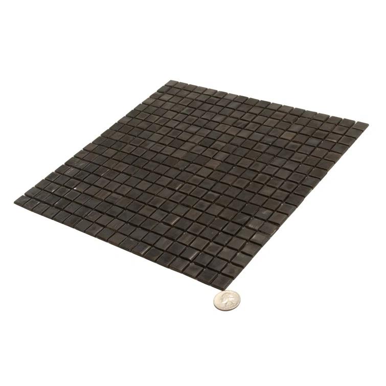 Skosh 0.6" x 0.6" Glass Grid Mosaic Wall & Floor Tile