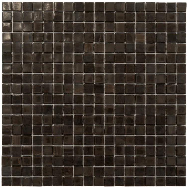 Skosh 0.6" x 0.6" Glass Grid Mosaic Wall & Floor Tile