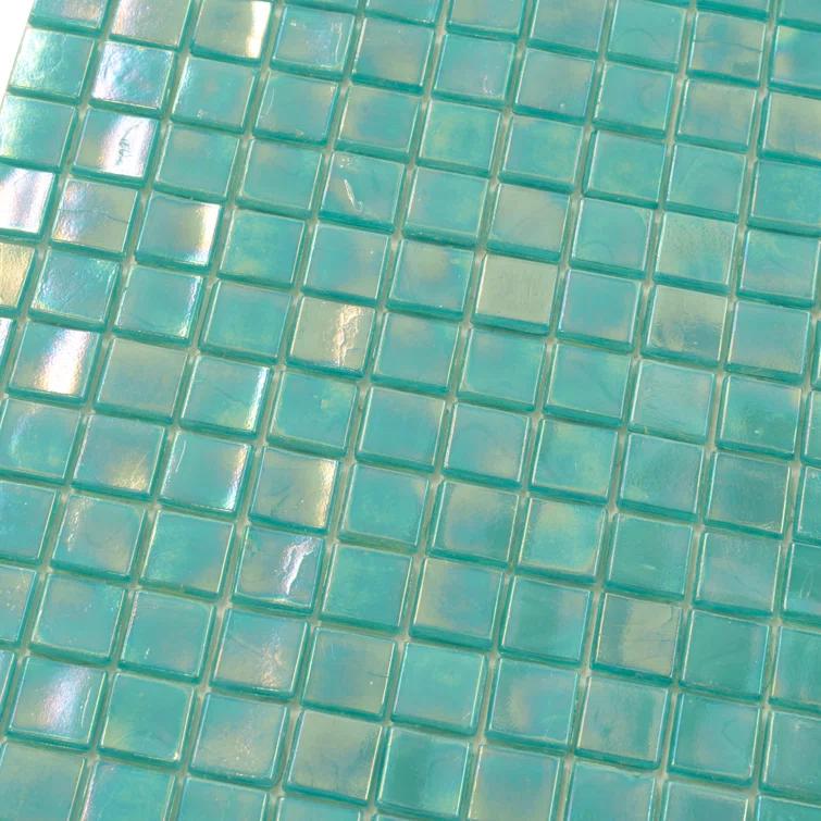 Skosh 0.6" x 0.6" Glass Grid Mosaic Wall & Floor Tile