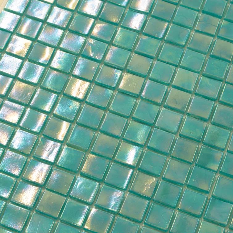Skosh 0.6" x 0.6" Glass Grid Mosaic Wall & Floor Tile