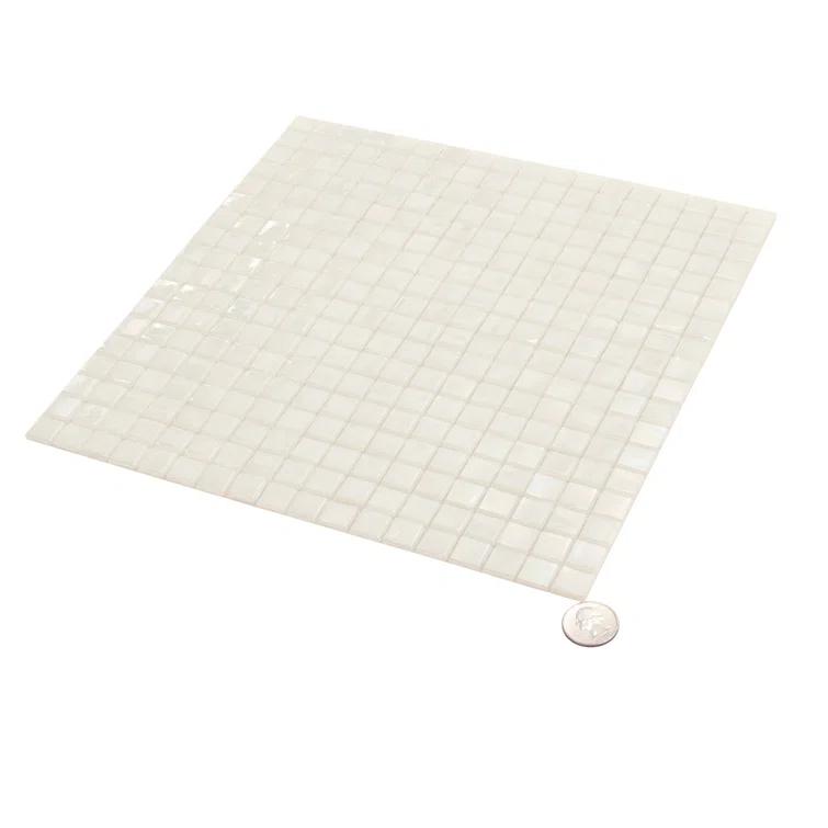 Skosh 0.6" x 0.6" Glass Grid Mosaic Wall & Floor Tile