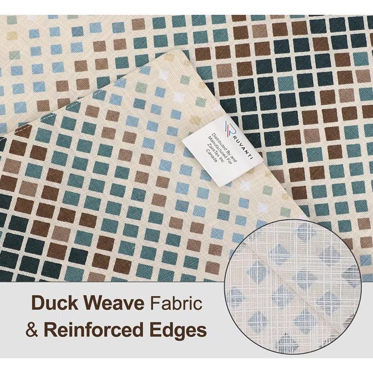 Ruvanti Dining Table Rectangle Placemats 100% Cotton Multi Pattern 13x19 Inches (Set of 6)