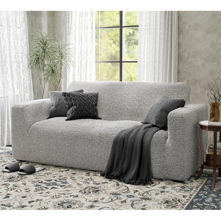 Stretchy Slipcover for Loveseat Sofa - Italian Style & Premium Quality - Mille Righe Collection
