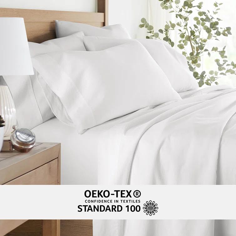 Becky Cameron Luxury Rayon From Bamboo Pillowcase Set Cooling Silky Soft Bedding (Set of 2)
