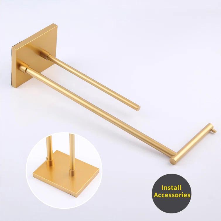 Freestanding Stainless Steel Toilet Paper Holder With Extra Storage, Modern Design, Rustproof, Easy Installation