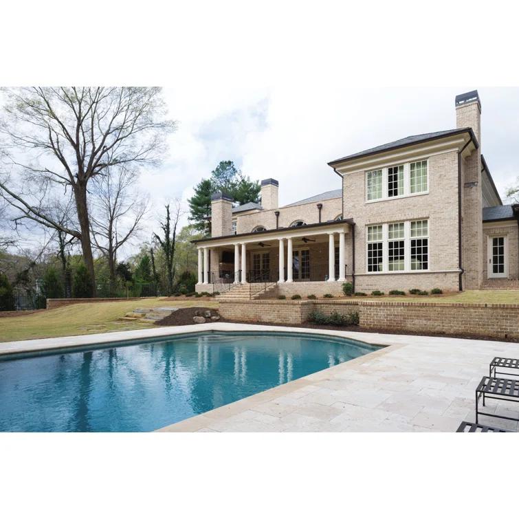 Tuscany Travertine 12" x 24" Honed Unfilled Brushed Coping