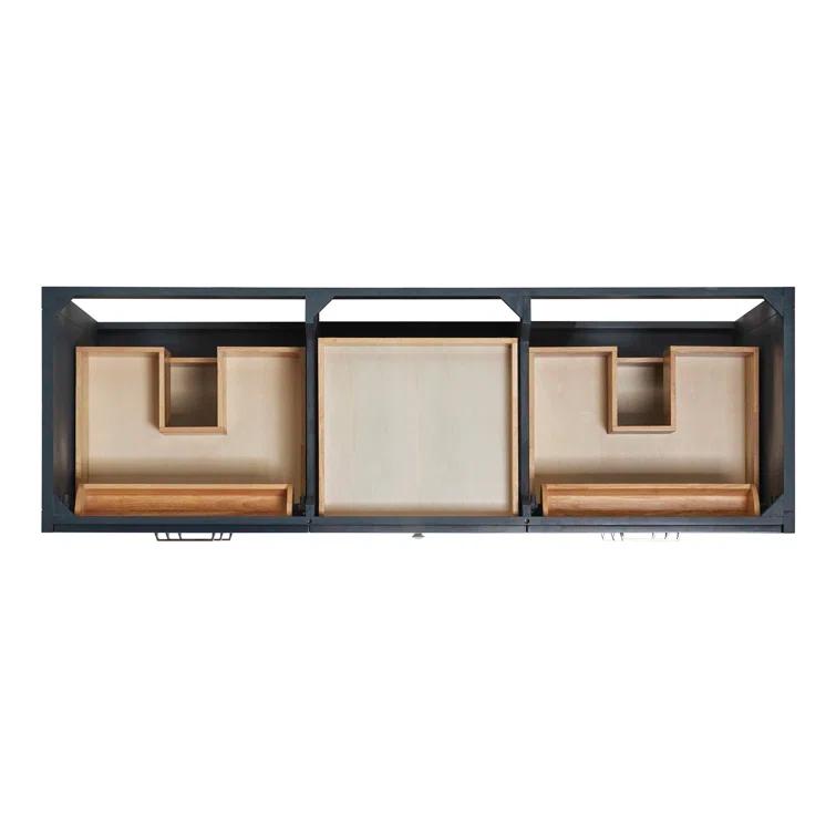 Ariel Monrow 66 Inch Double Oval Sink Bathroom Vanity With Carrara White Quartz Countertop