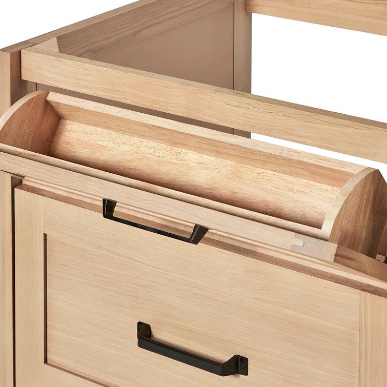 Ariel Monreau 66 Inch Double Sink Base Cabinet In Midnight Blue