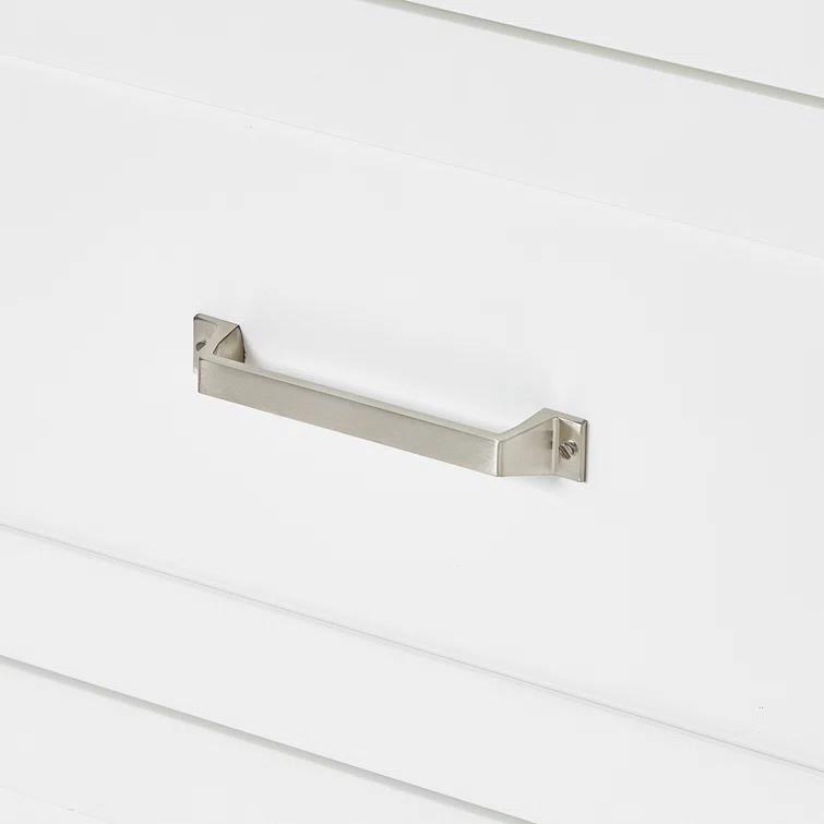 Ariel Monrow 67 Inch Double Oval Sink Bathroom Vanity With Pure White Quartz Countertop