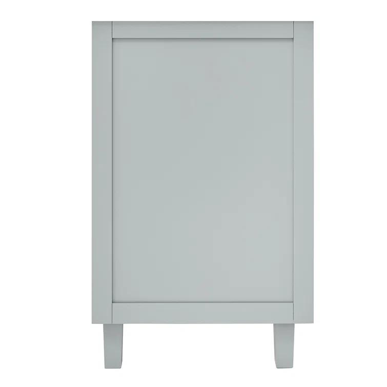 Ariel Monreau 66 Inch Double Sink Base Cabinet In Midnight Blue