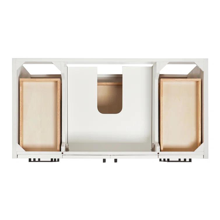 Ariel Kelly 43 Inch Single Rectangular Sink Bathroom Vanity With Quartz Countertop
