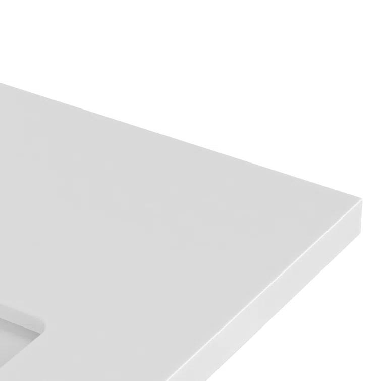 Ariel Kelly 43 Inch Single Rectangular Sink Bathroom Vanity With Quartz Countertop