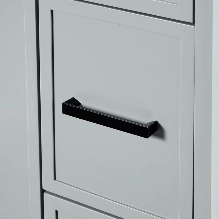 Ariel Kelly 43 Inch Single Rectangular Sink Bathroom Vanity With Quartz Countertop