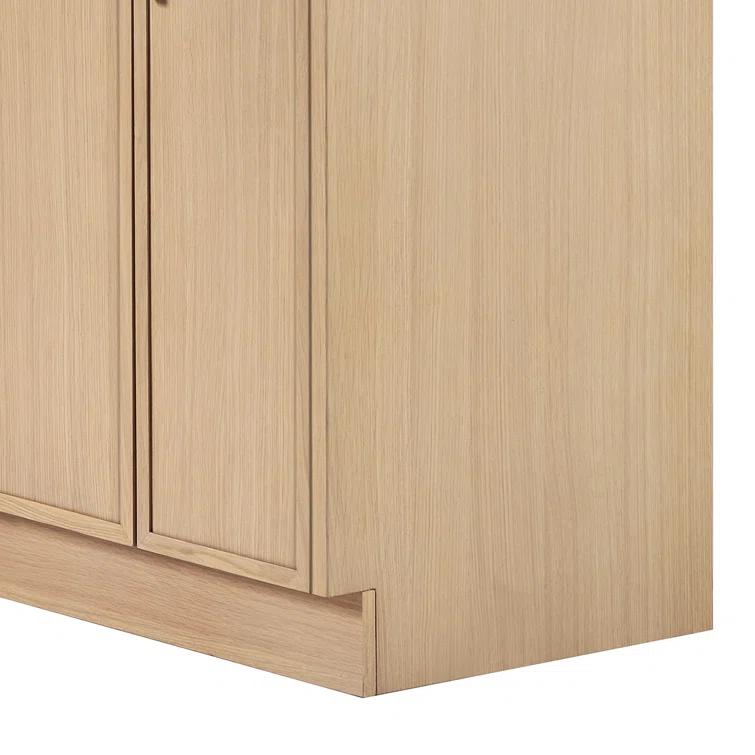 Ariel Kelley 66 Inch Double Sink Base Cabinet In Oak