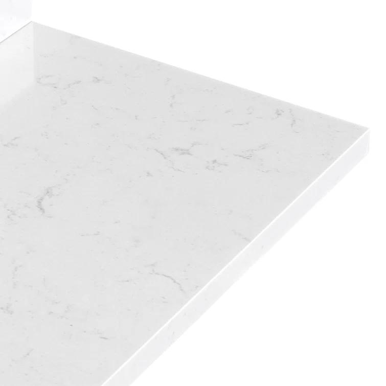 Ariel Kelly 66 Inch Single Rectangular Sink Bathroom Vanity With Carrara Quartz Countertop