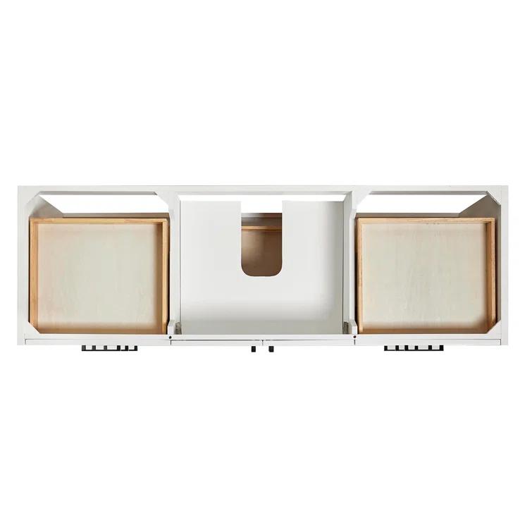 Ariel Kelly 67 Inch Single Rectangular Sink Bathroom Vanity With Pure Quartz Countertop
