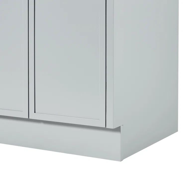 Ariel Kelley 66 Inch Double Sink Base Cabinet In Oak