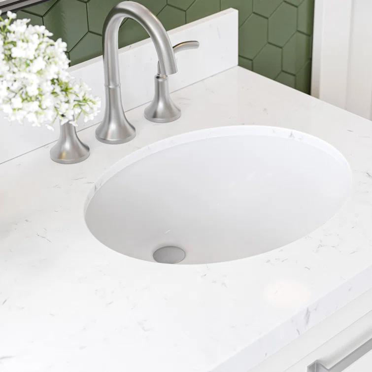 Ariel Monrow 66 Inch Double Oval Sink Bathroom Vanity With Carrara White Quartz Countertop
