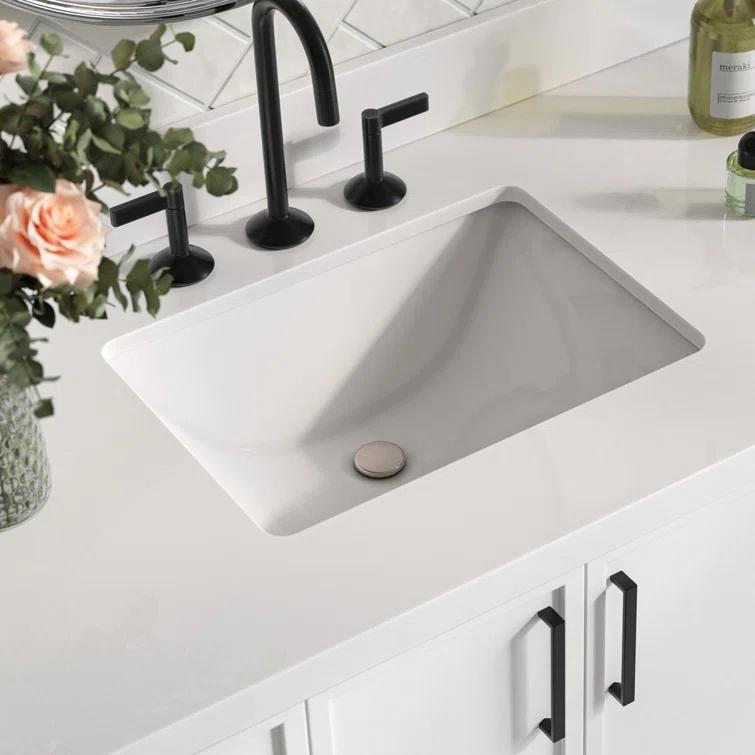 Ariel Kelly 43 Inch Single Rectangular Sink Bathroom Vanity With Quartz Countertop