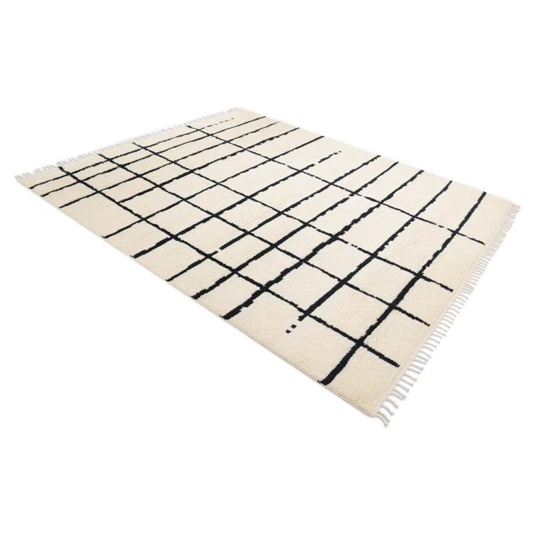 Hoxton Ivory/Black Rug
