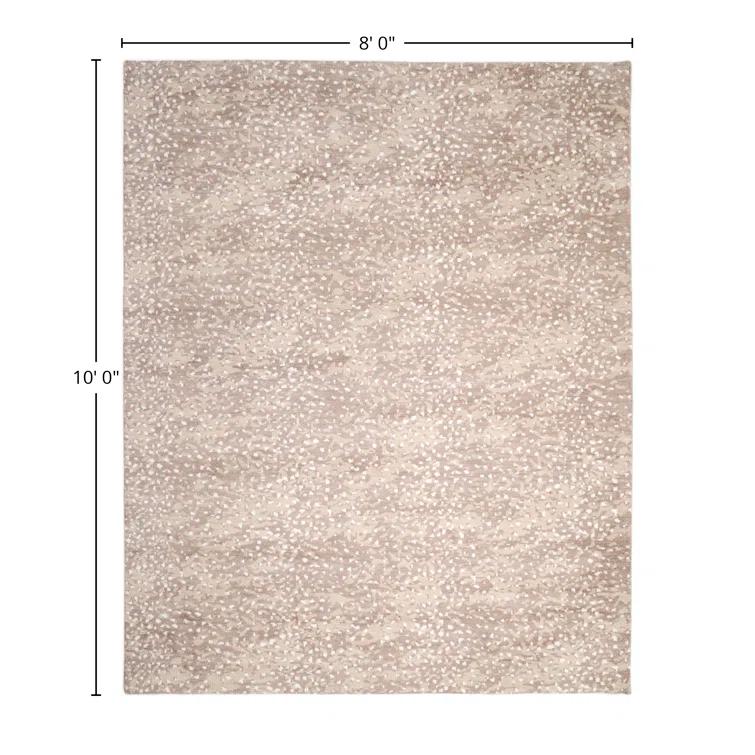 Farah Hand-Knotted Wool Rug - Brown / 8' x 10'