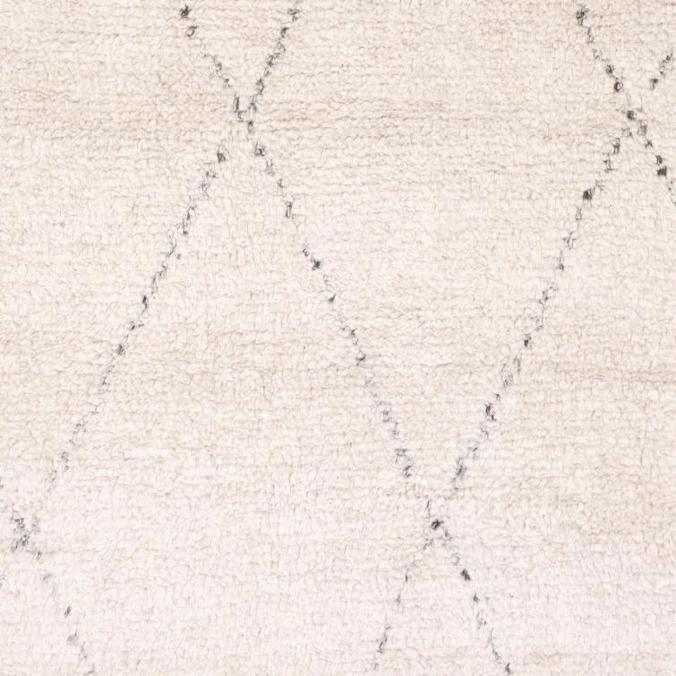 Ferra Hand-Knotted Wool-Blend Moroccan Style Shag Rug - 8' x 10'