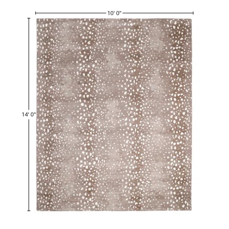 Esmarie Hand-Knotted Wool Rug - Sand / 10' x 14'