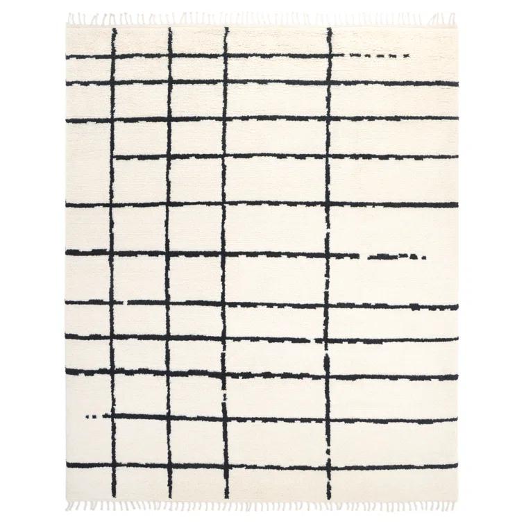 Hoxton Ivory/Black Rug
