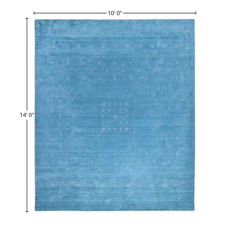 Cyrena Hand-Loomed Wool Rug - Sapphire / 10' x 14'