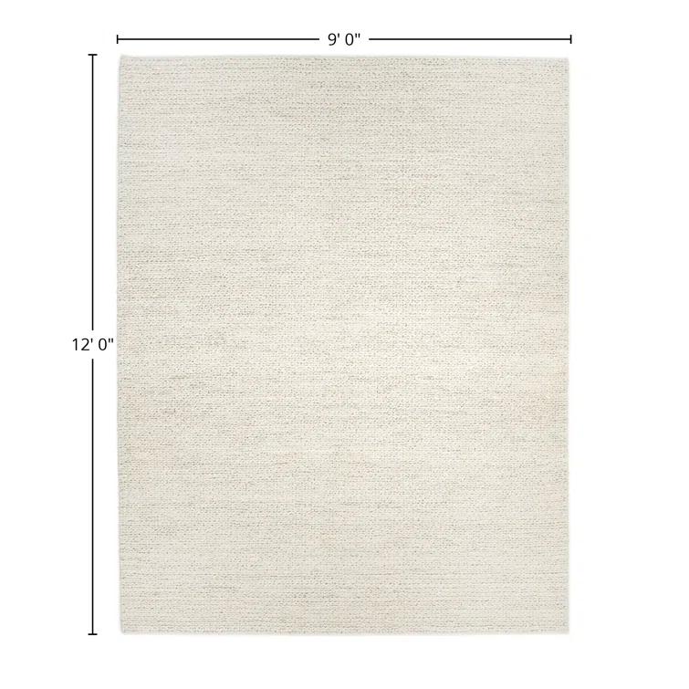 Wayne Jute Beige 9 ft. x 12 ft. Hand Woven Contemporary Transitional Area Rug
