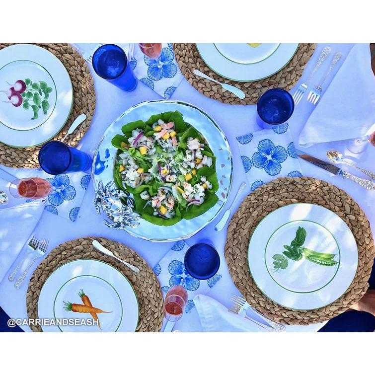 Silver Aluminum Round Ocean Crab Platter, 16''